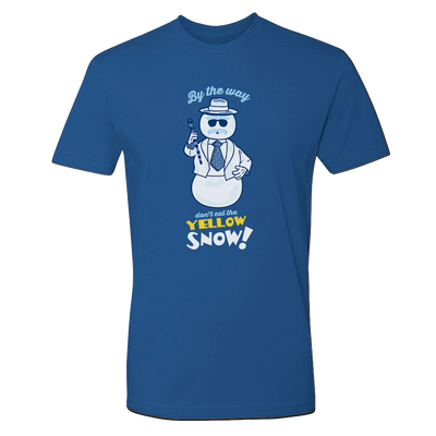 Elf Yellow Snow Adult Short Sleeve T-Shirt