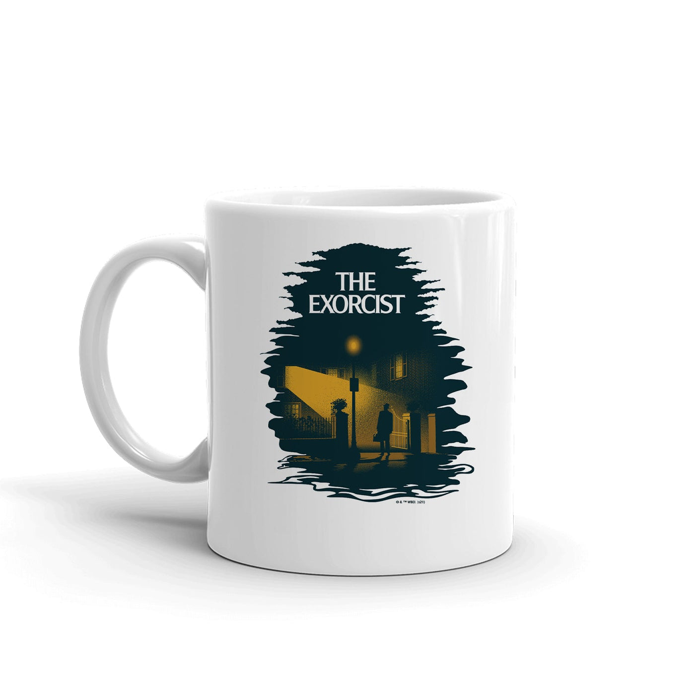 The Exorcist Gold Art White Mug