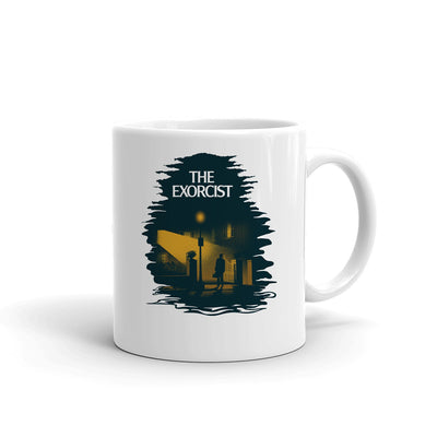 The Exorcist Gold Art White Mug