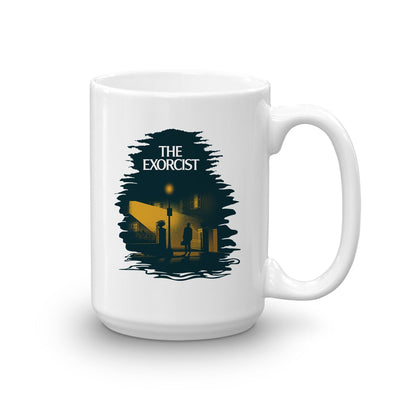 The Exorcist Gold Art White Mug