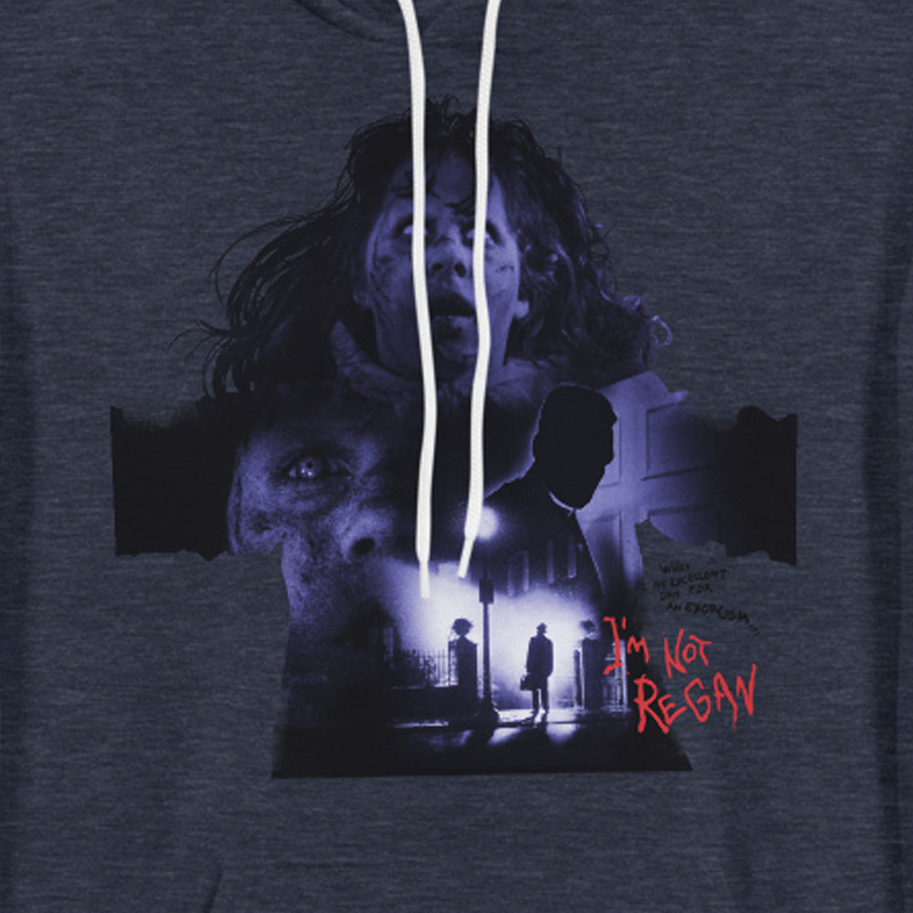 The Exorcist White Eyes Adult Fleece Hooded Sweatshirt