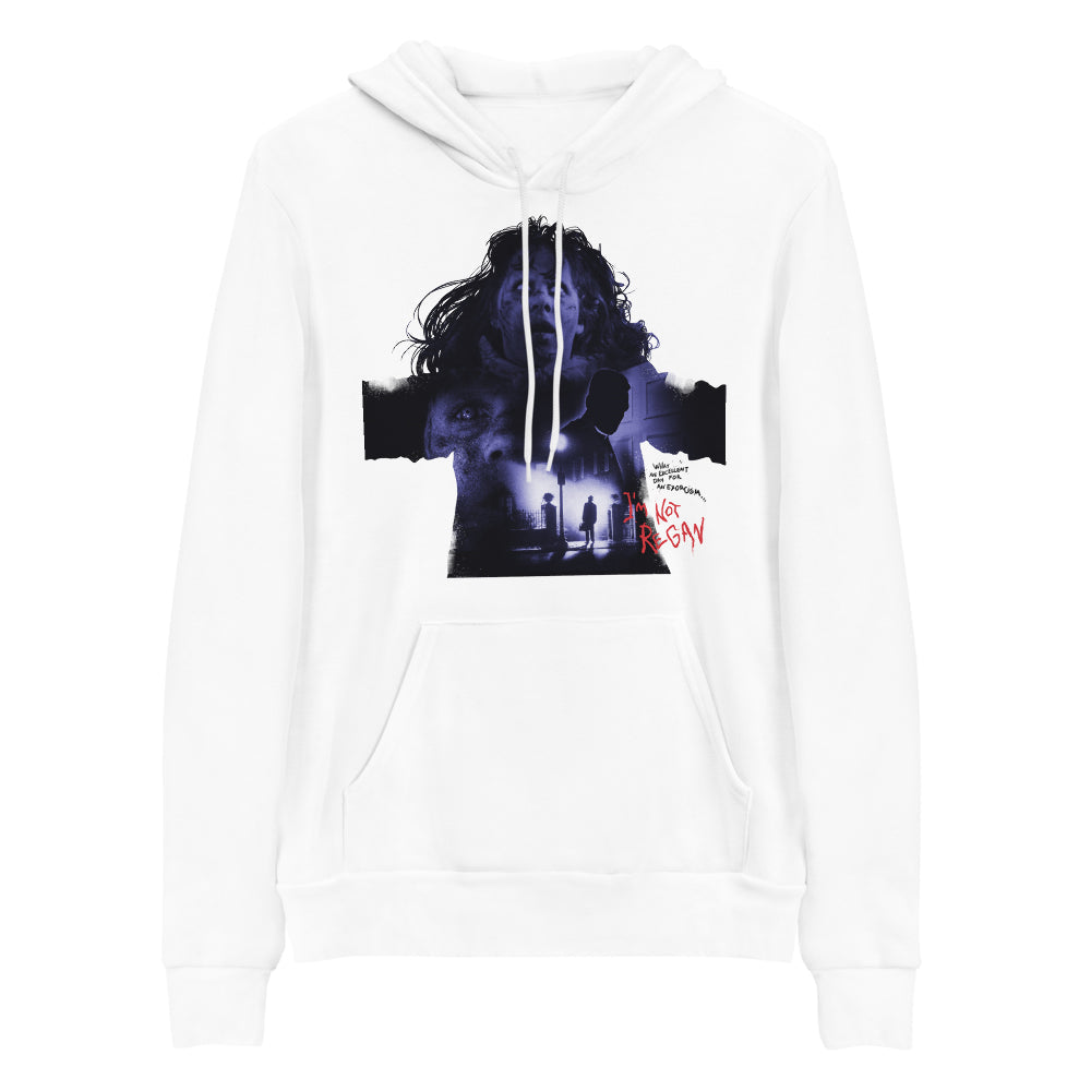 The Exorcist White Eyes Adult Fleece Hooded Sweatshirt