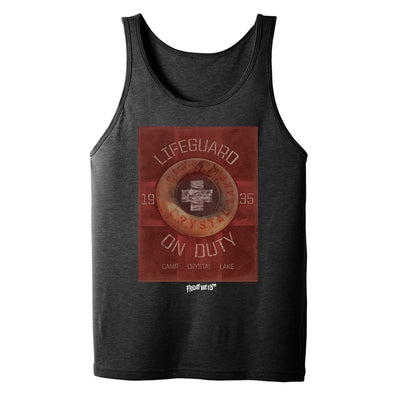 Friday the 13th Lifeguard on Duty Adult Tank Top