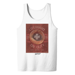 Friday the 13th Lifeguard on Duty Adult Tank Top