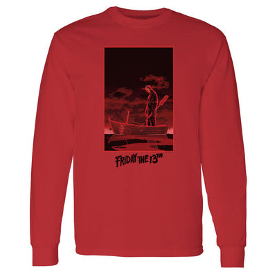 Friday the 13th Boat Adult Long Sleeve T-Shirt