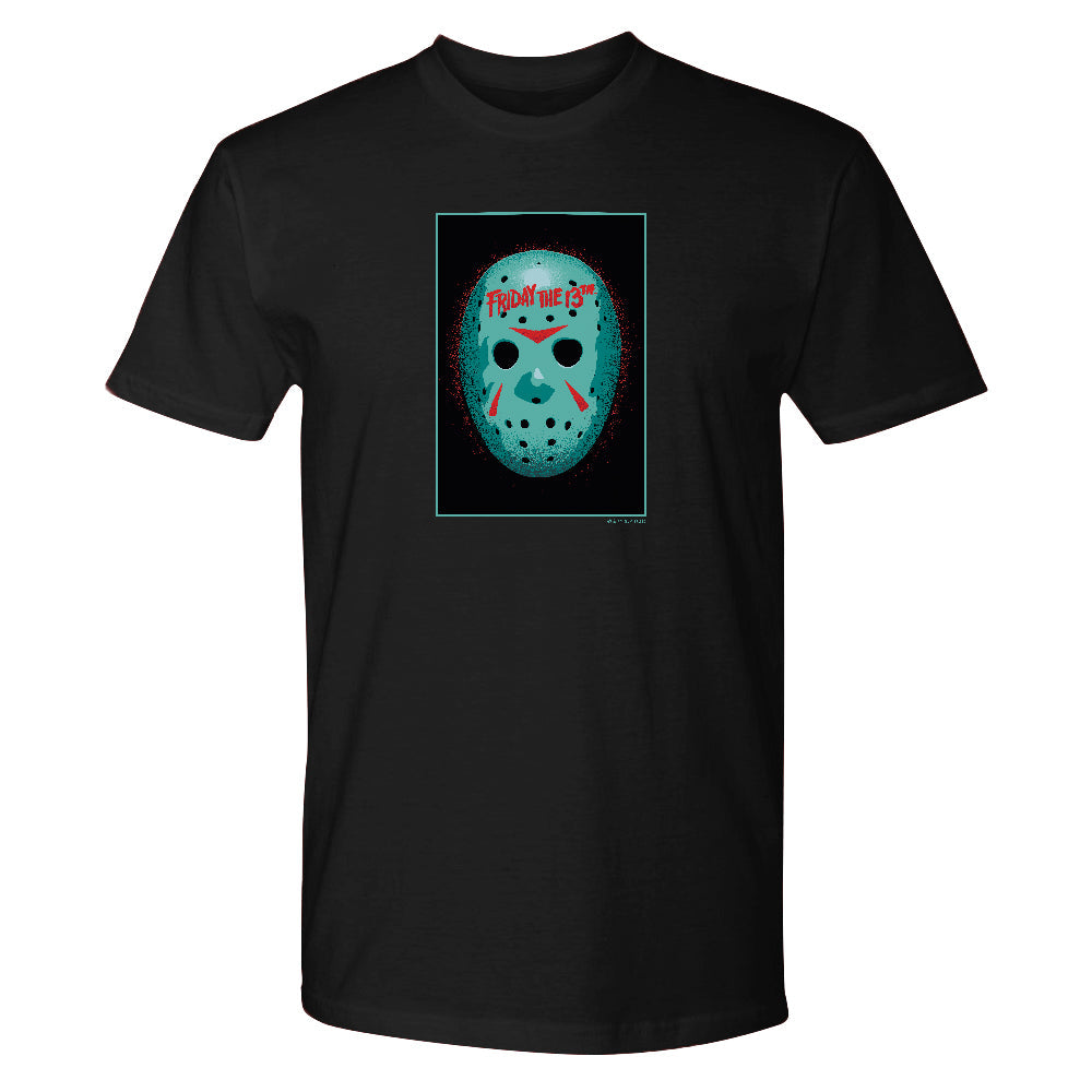 Friday the 13th Green Jason Hockey Mask Adult Short Sleeve T-Shirt