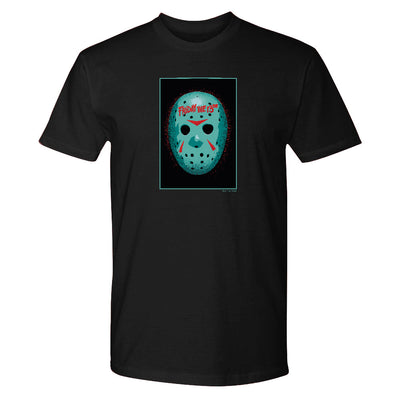 Friday the 13th Green Jason Hockey Mask Adult Short Sleeve T-Shirt