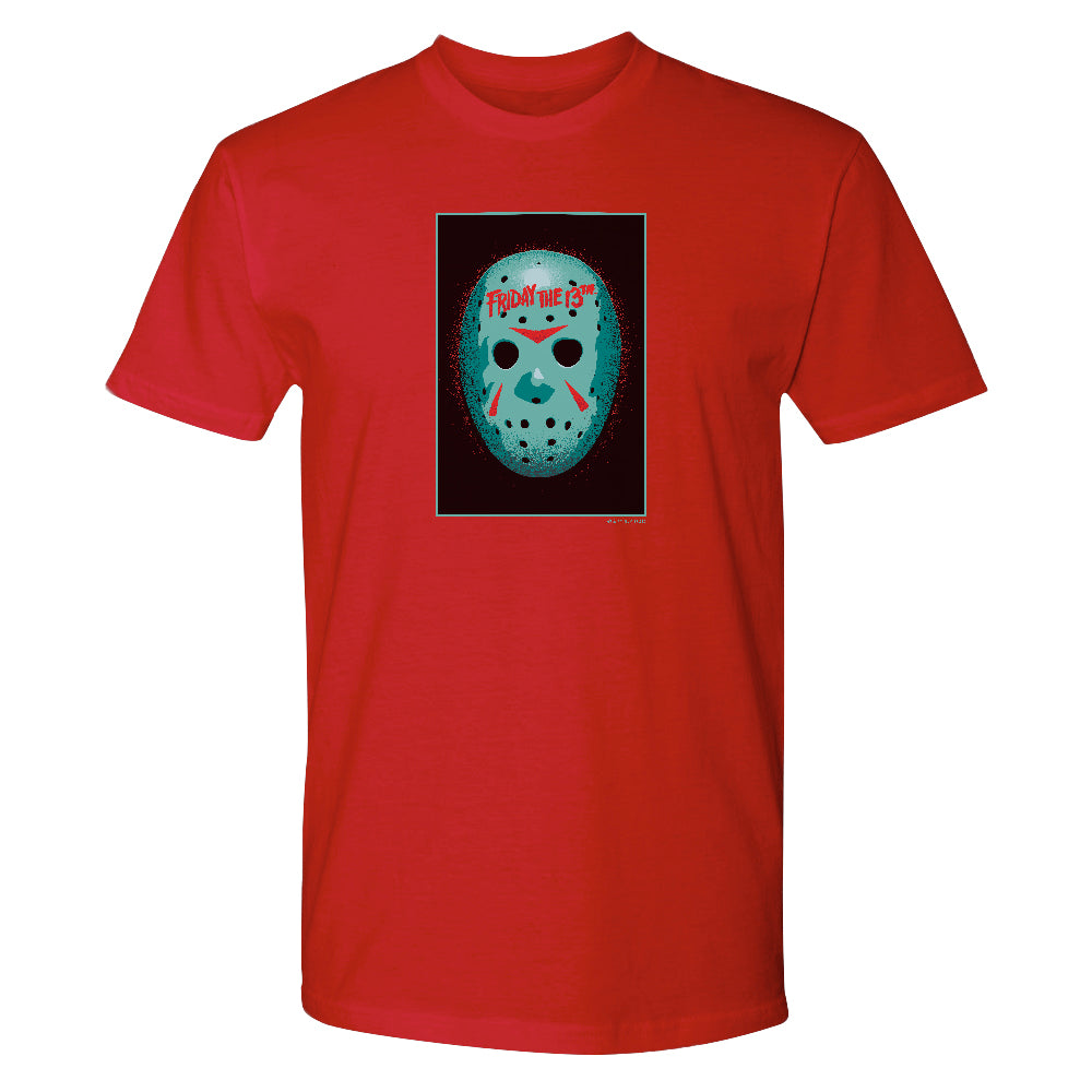 Friday the 13th Green Jason Hockey Mask Adult Short Sleeve T-Shirt