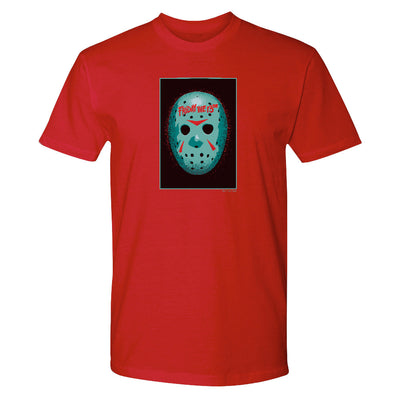 Friday the 13th Green Jason Hockey Mask Adult Short Sleeve T-Shirt