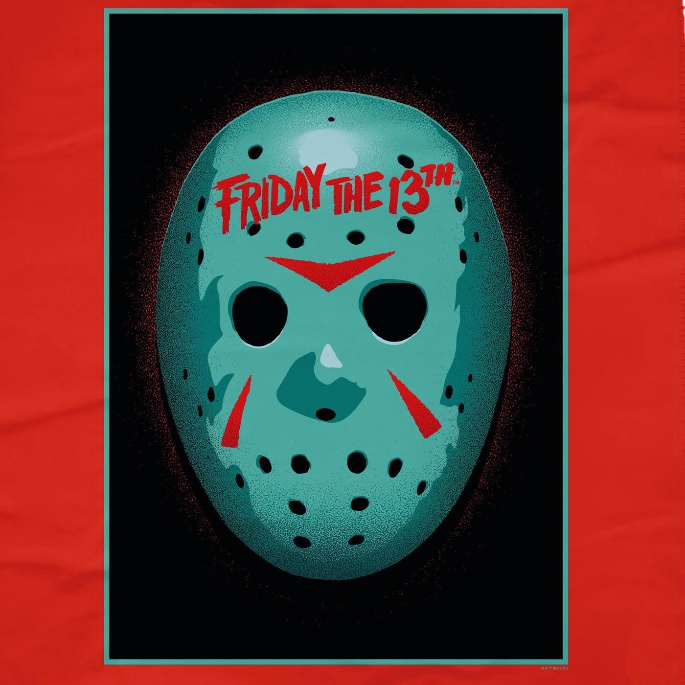 Friday the 13th Green Jason Hockey Mask Sherpa Blanket