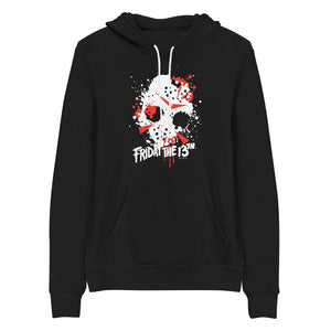 Friday the 13th Jason Hockey Mask Adult Fleece Hooded Sweatshirt