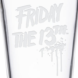 Friday the 13th Logo Laser Engraved Pint Glass