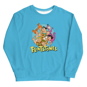 The Flintstones Character Line Up Unisex Crew Neck Sweatshirt