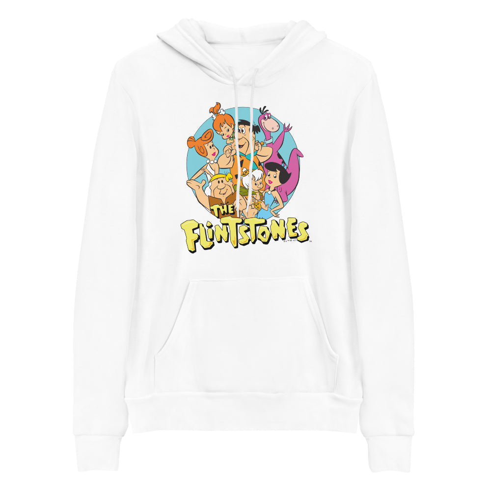 The Flintstones Character Line Up Adult Fleece Hooded Sweatshirt