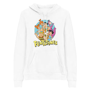 The Flintstones Character Line Up Adult Fleece Hooded Sweatshirt