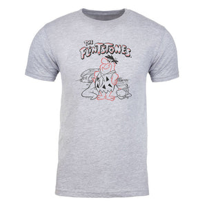 The Flintstones Fred and Dino Adult Short Sleeve T-Shirt