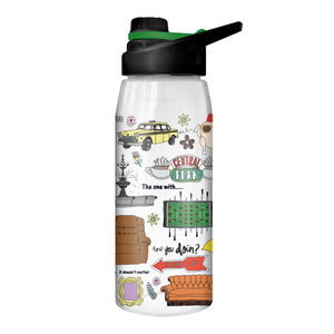 Friends Water Bottle with Screw Lid