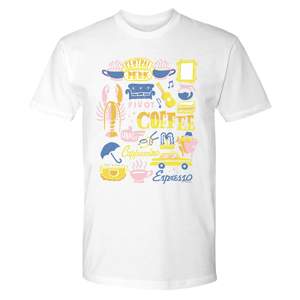 Friends Coffee Adult Short Sleeve T-Shirt