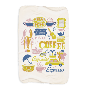 Friends Coffee Sherpa Blanket