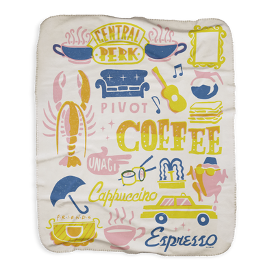 Friends Coffee Sherpa Blanket