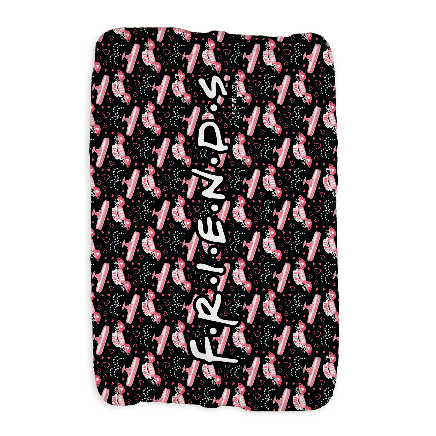 Friends Pink Central Perk Sherpa Blanket
