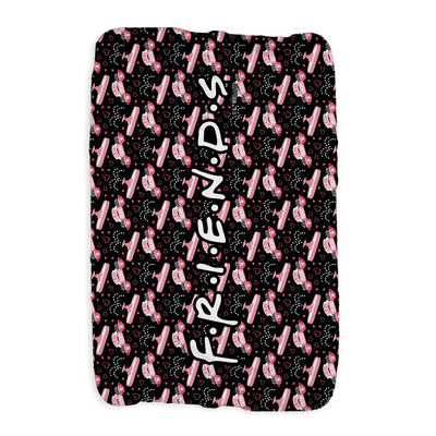 Friends Pink Central Perk Sherpa Blanket