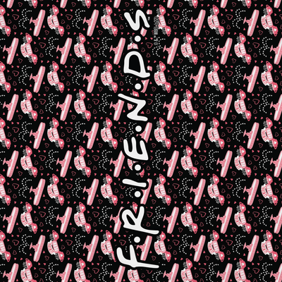 Friends Pink Central Perk Sherpa Blanket