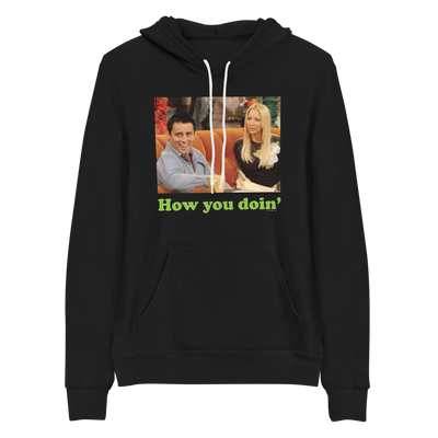 Friends How You Doin' Adult Fleece Hooded Sweatshirt