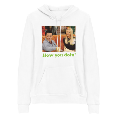 Friends How You Doin' Adult Fleece Hooded Sweatshirt