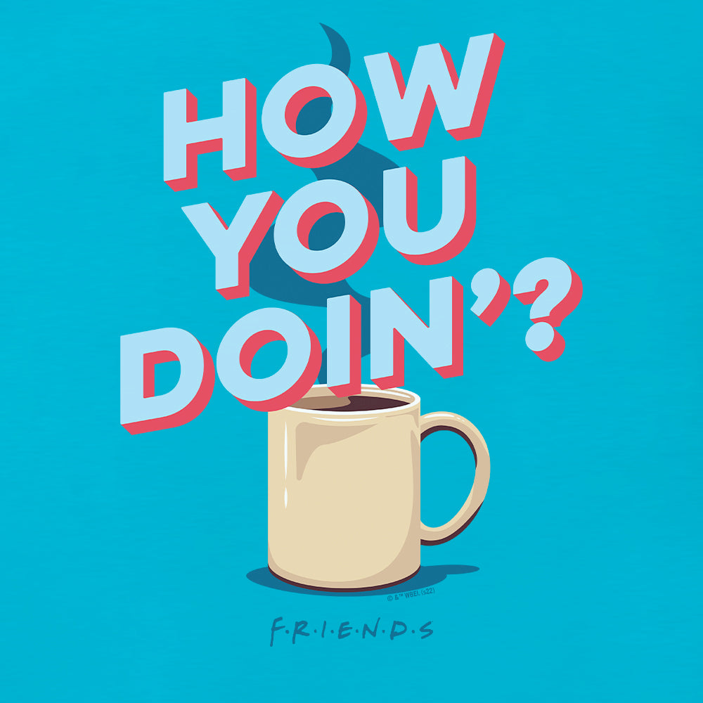 Friends How You Doin'? Adult Short Sleeve T-Shirt