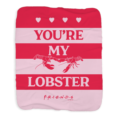 Friends Lobster Couple Sherpa Blanket