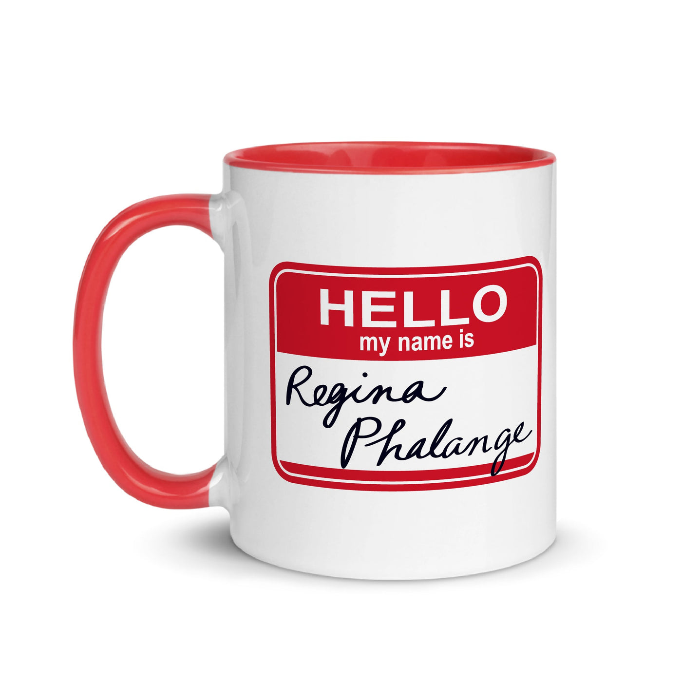 Friends Hello My Name is Regina Phalange Two-Tone Mug