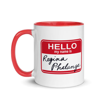 Friends Hello My Name is Regina Phalange Two-Tone Mug