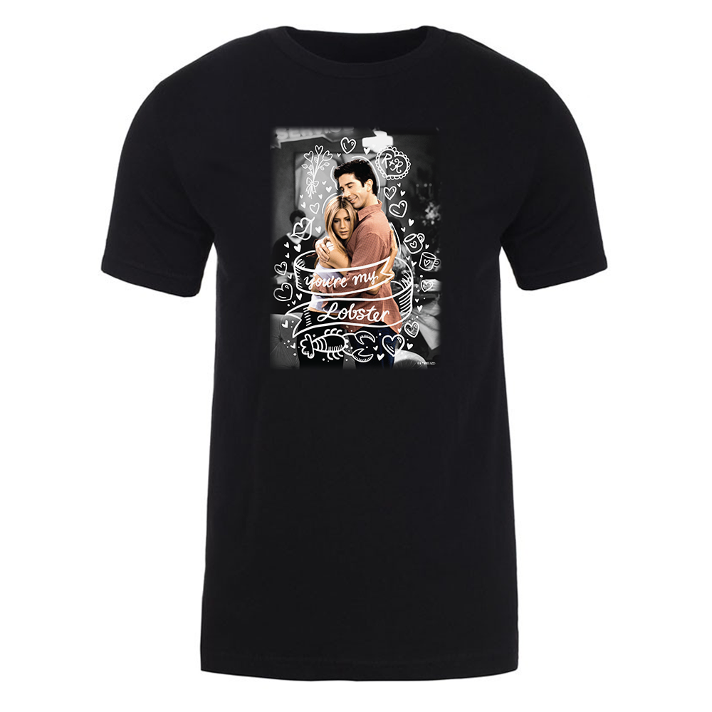Friends You're My Lobster Rachel & Ross Adult Short Sleeve T-Shirt