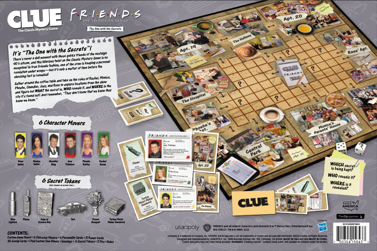 Friends Clue Board Game