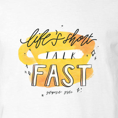 Gilmore Girls Life's Short Talk Fast Adult Short Sleeve T-Shirt