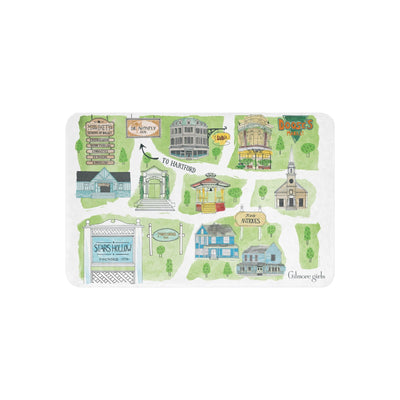 Gilmore Girls Stars Hollow Map Sherpa Blanket