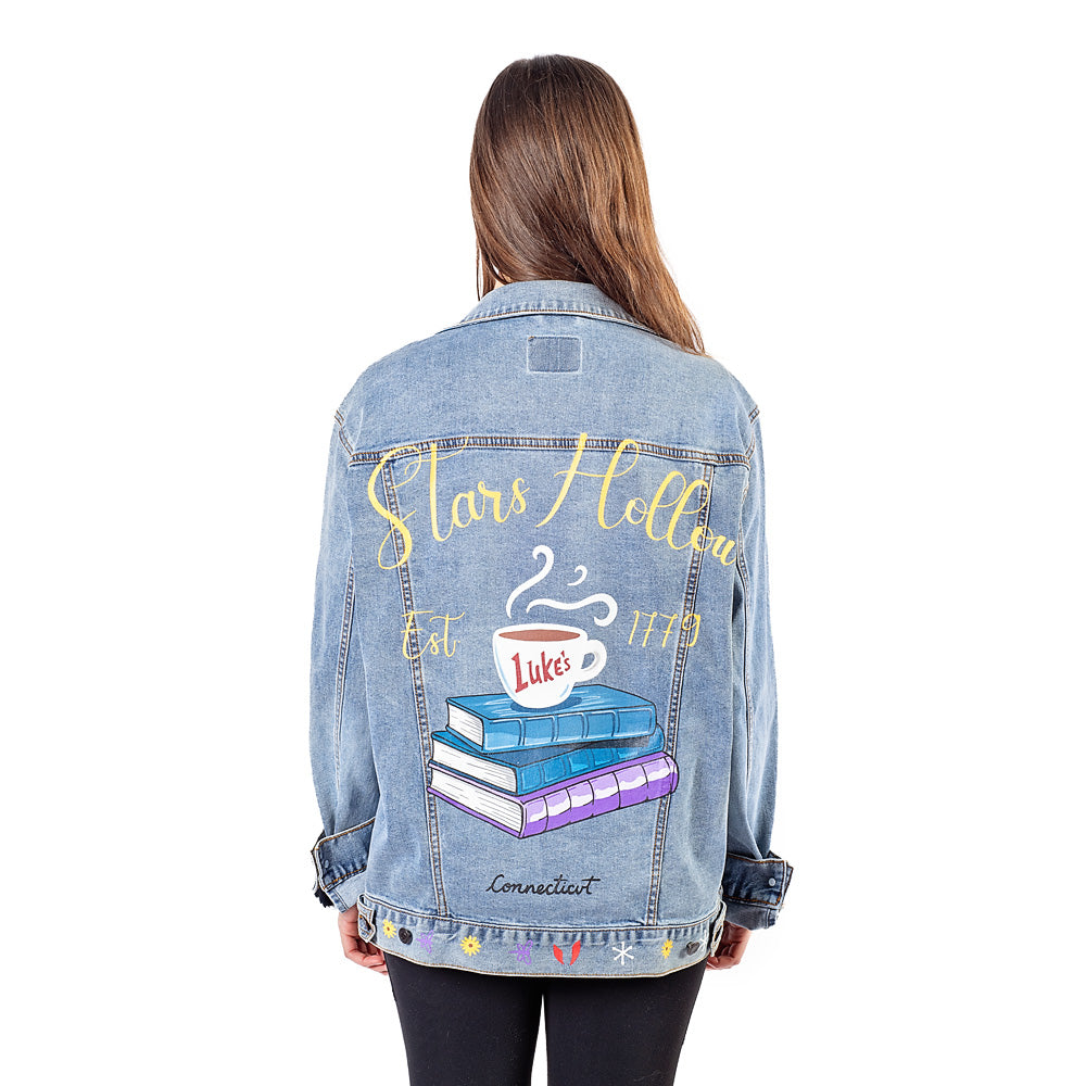 Exclusive Gilmore Girls Stars Hollow Hand-Painted Denim Jacket