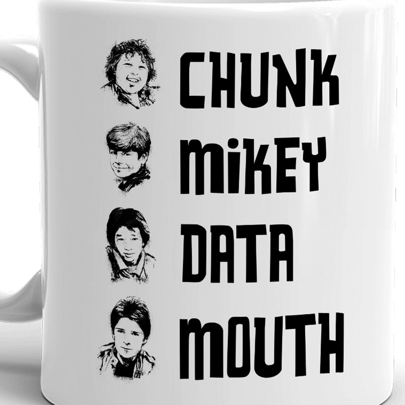 The Goonies Names White Mug