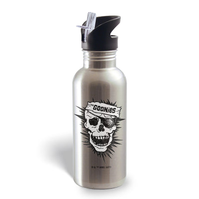 The Goonies Skull 20 oz Screw Top Water Bottle with Straw