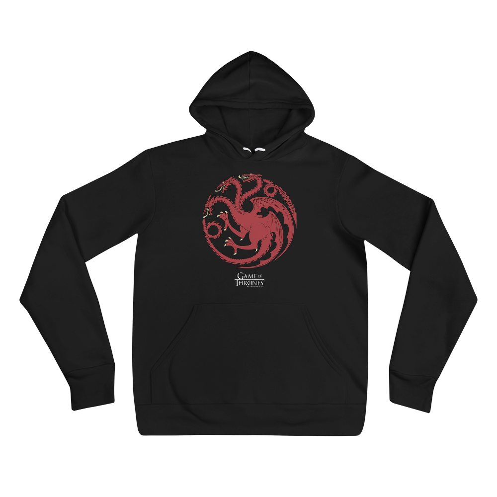 Game of Thrones House Targaryen Sigil Adult Fleece Hooded Sweatshirt