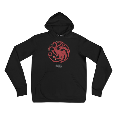 Game of Thrones House Targaryen Sigil Adult Fleece Hooded Sweatshirt