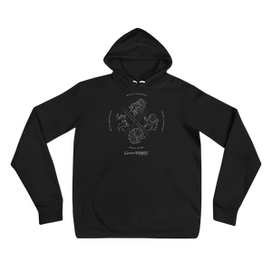 Game of Thrones House Symbols Adult Fleece Hooded Sweatshirt Black