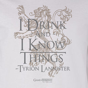 Game of Thrones I Drink and I Know Things Adult Long Sleeve T-Shirt