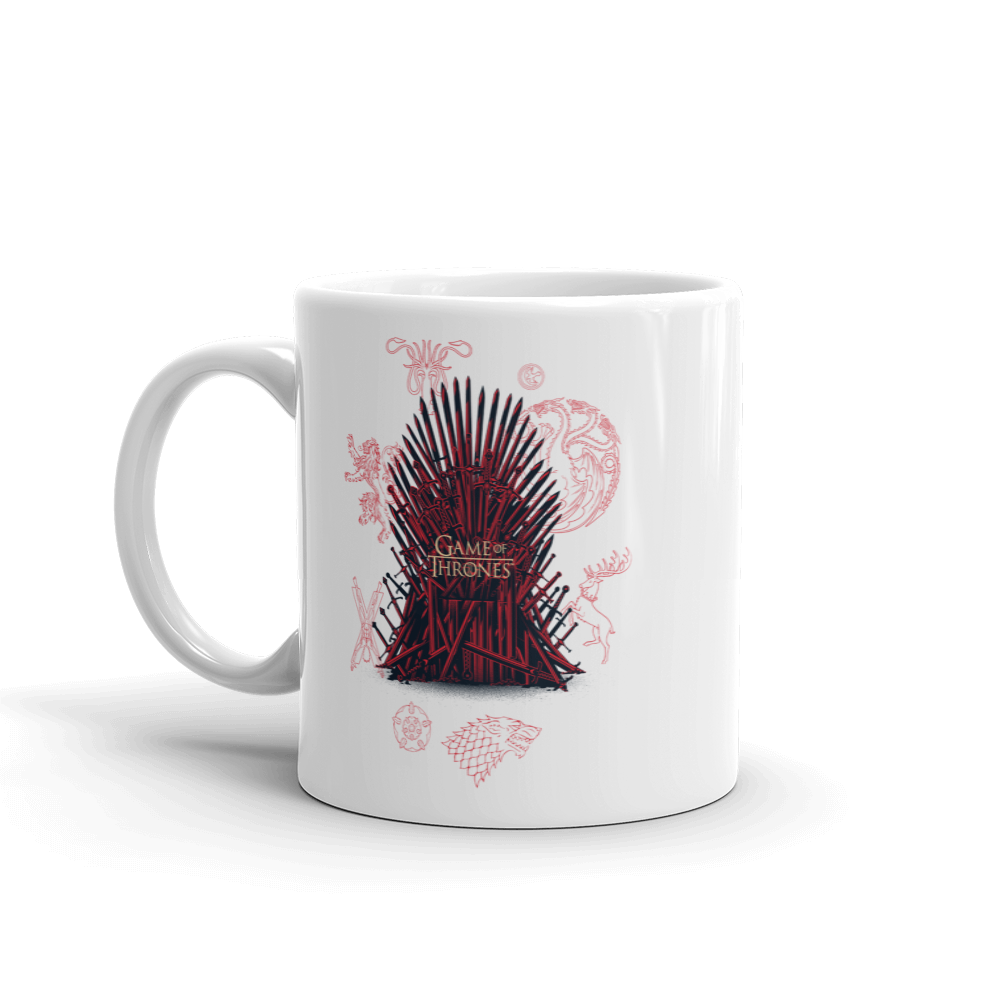 Game of Thrones Iron Throne White Mug