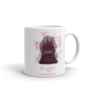 Game of Thrones Iron Throne White Mug