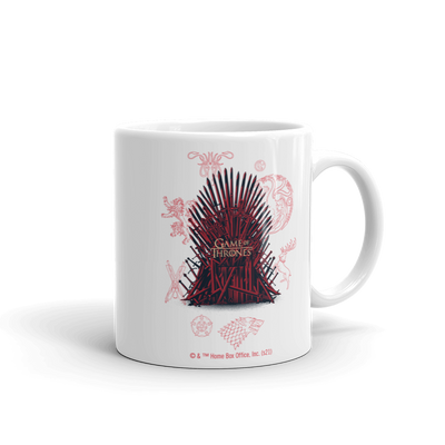 Game of Thrones Iron Throne White Mug