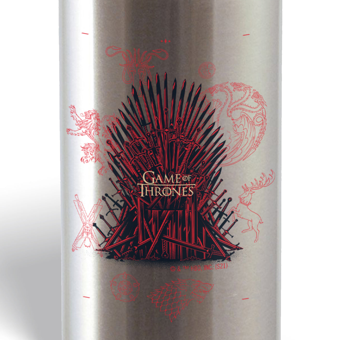 Game of Thrones Iron Throne 20 oz Screw Top Water Bottle with Straw