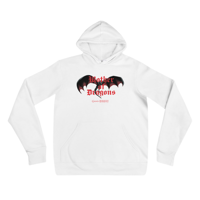 Game of Thrones Mother of Dragons Adult Fleece Hooded Sweatshirt White