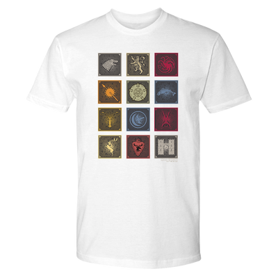 Game of Thrones Sigil Badges Adult Short Sleeve T-Shirt